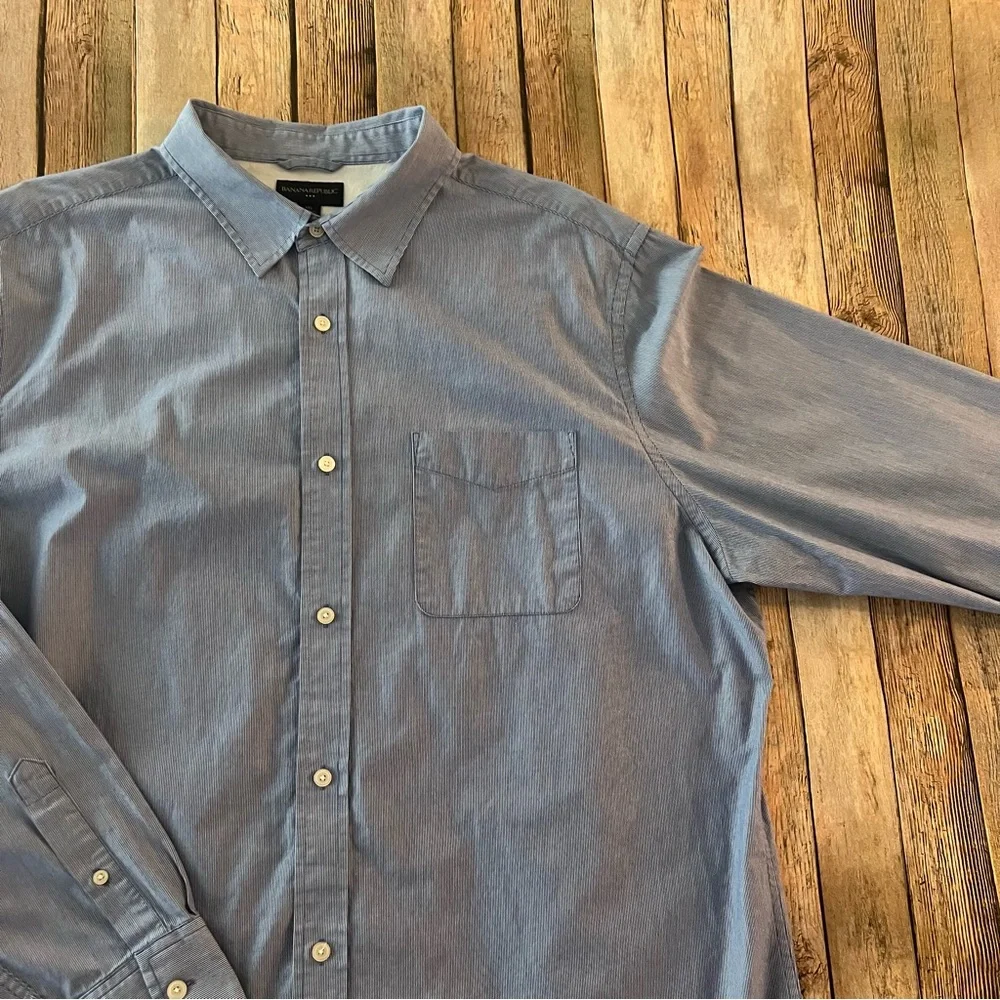 Banana Republic men’s long sleeve casual button down shirt | size 2XL